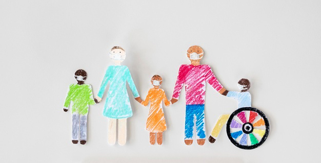 family-with-disables-person-cutout-paper-inclusion-concept_23-2148699766|||Fotógrafo:Foto: Freepik.com